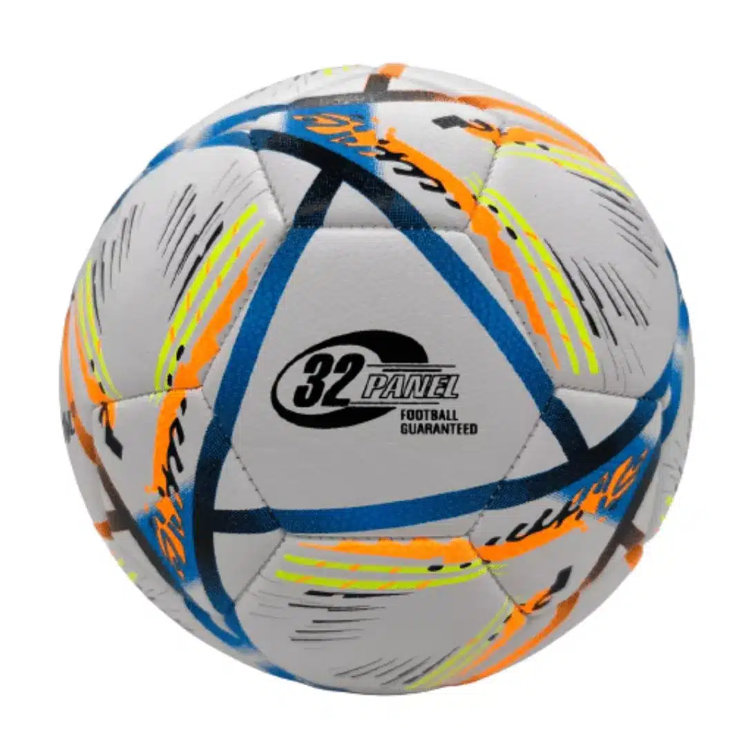 pelota pvc foam blanco naranja celeste para grass