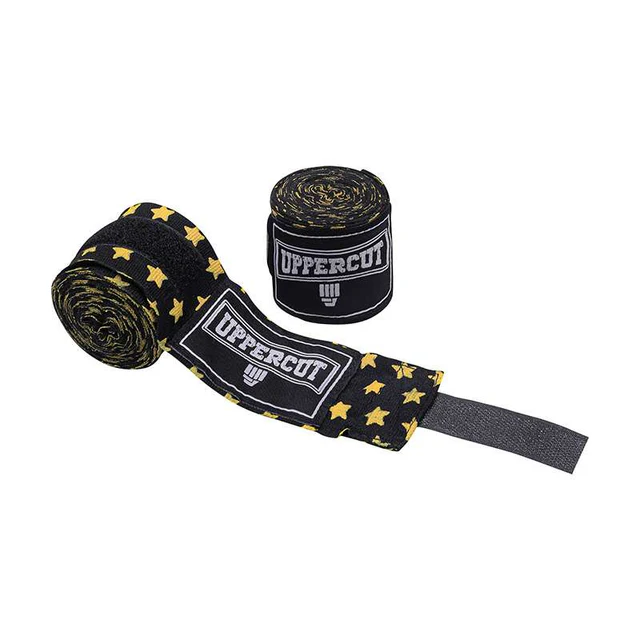 vendas para box uppercut con diseño de estrellas color negro