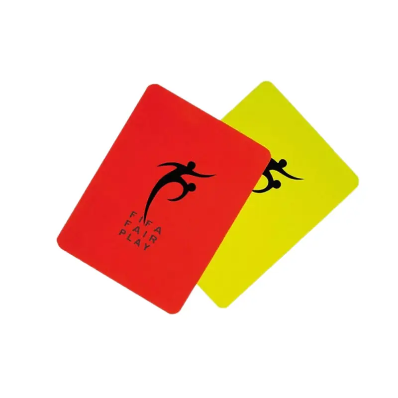tarjeta de arbitro futbol acrilico