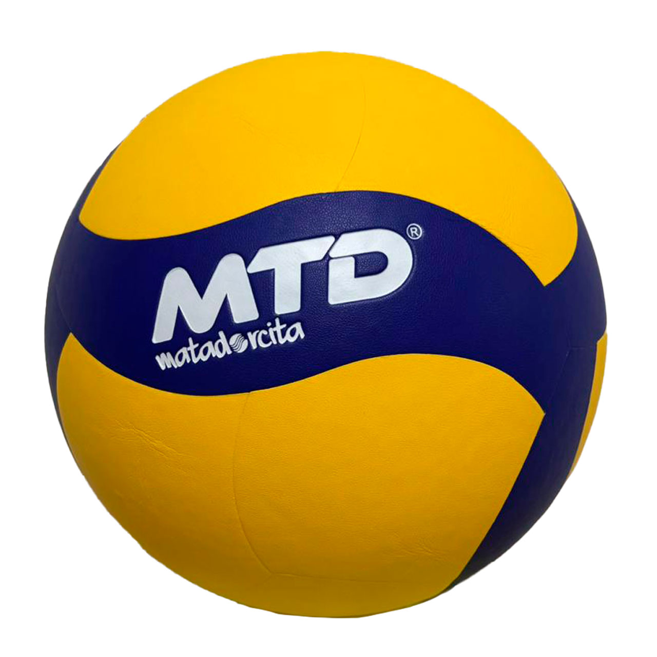 PELOTA DE VOLEY MTD 860 AMARILLOA AZUL TACTO SUAVE