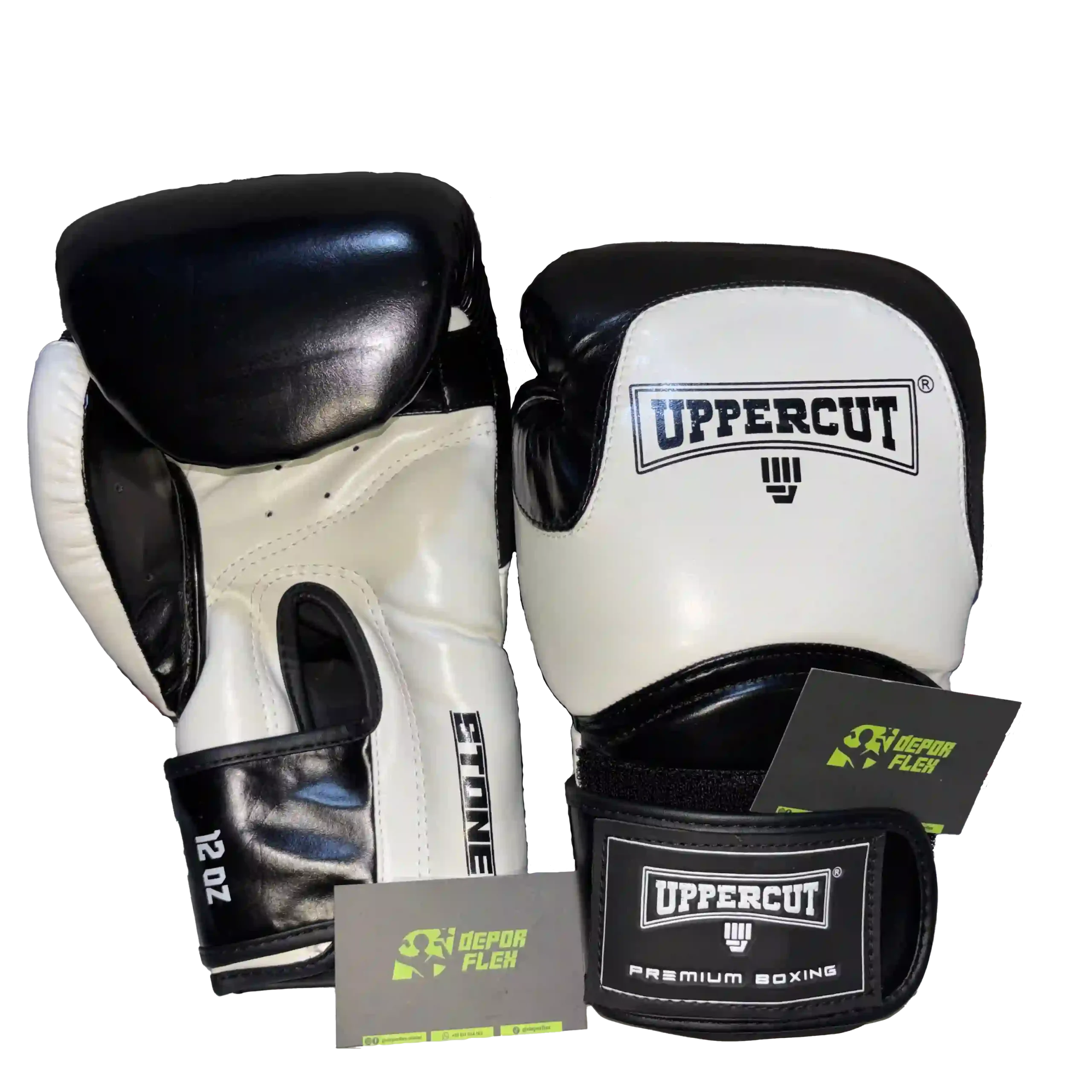GUANTES DE BOX UPPERCUT STONE BLANCO NEGRO