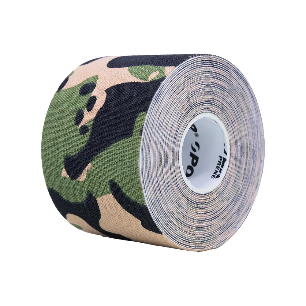 CINTA TAPE KINESIOLOGICO CAMUFLADO VERDE
