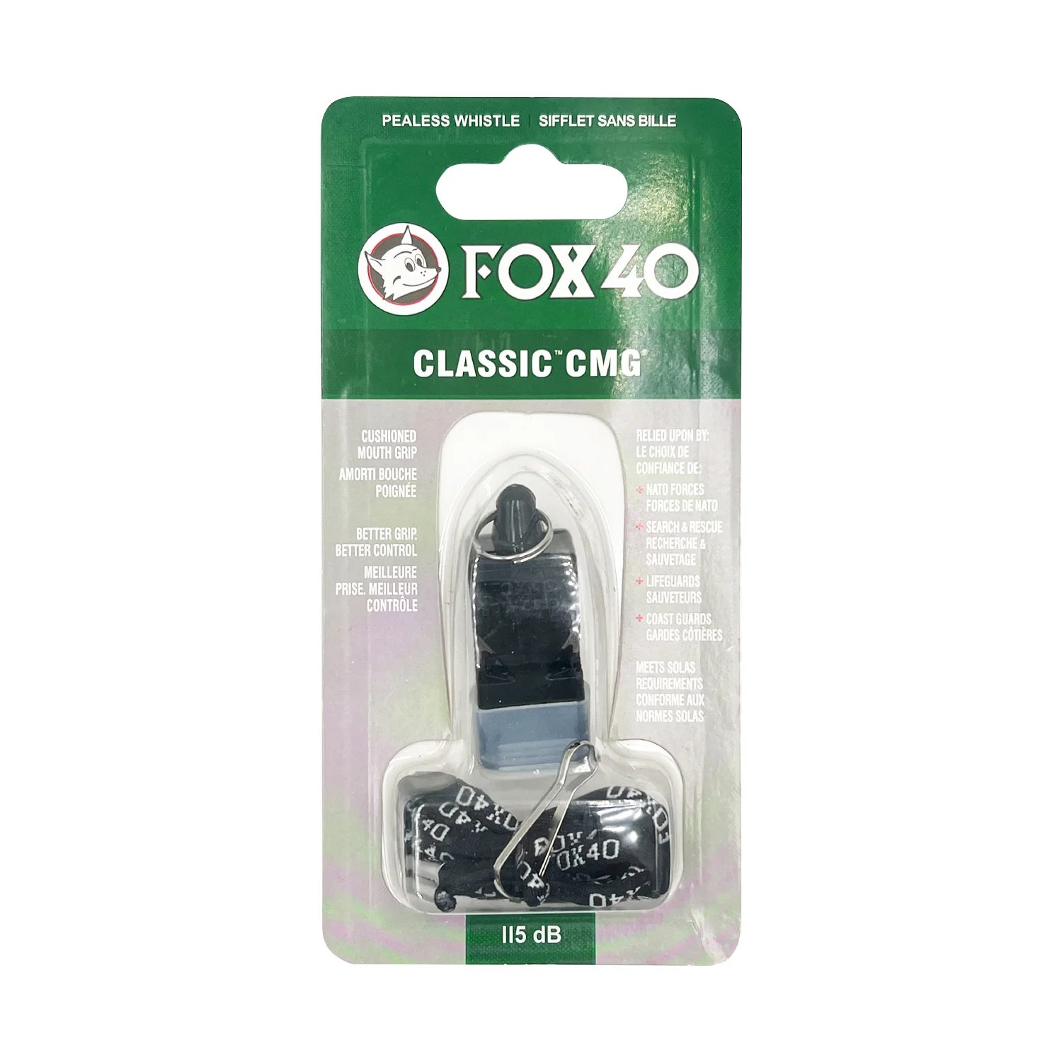 silbato fox 40 para arbitro entrenadores futbol voley color negro